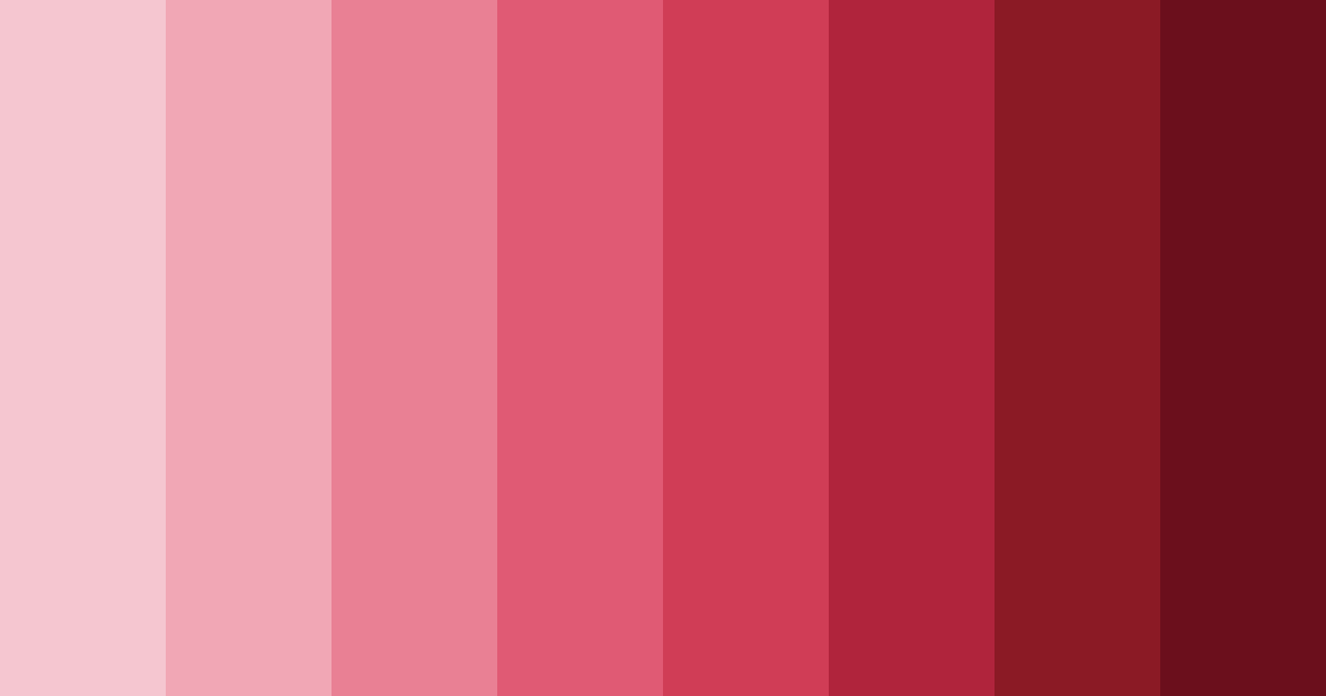 Download flirty pink color palette PNG image (landscape)