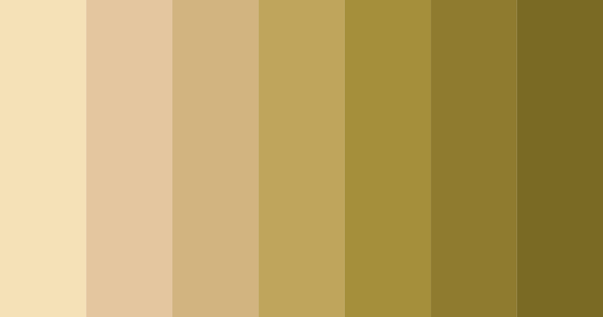 Download earthy yellow color palette PNG image (landscape)