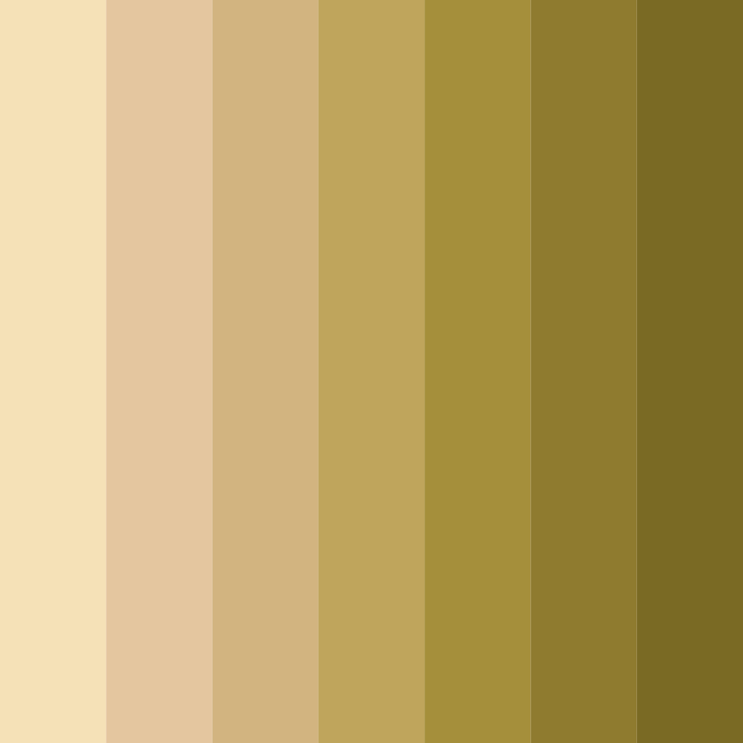 Download earthy yellow color palette PNG image (square)