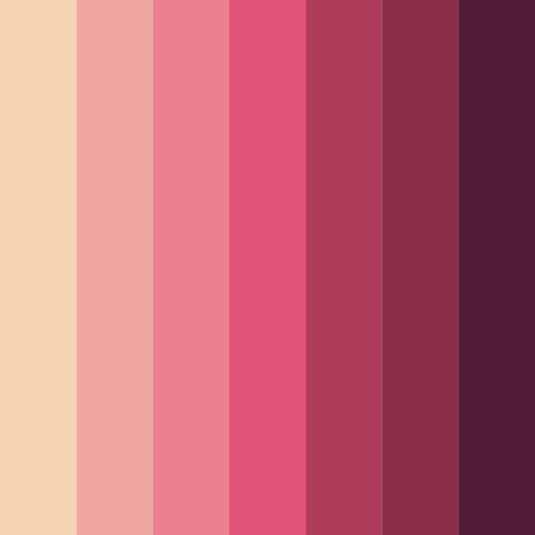 Download shades of pink color palette PNG image (square)