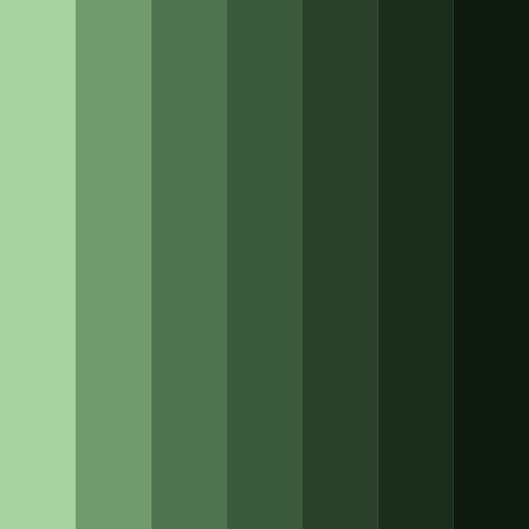 Download green sherwood color palette PNG image (square)