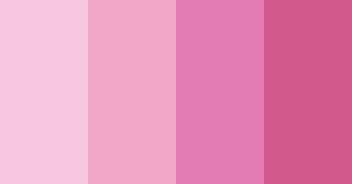 Download rose quartz reverie color palette PNG image (landscape)