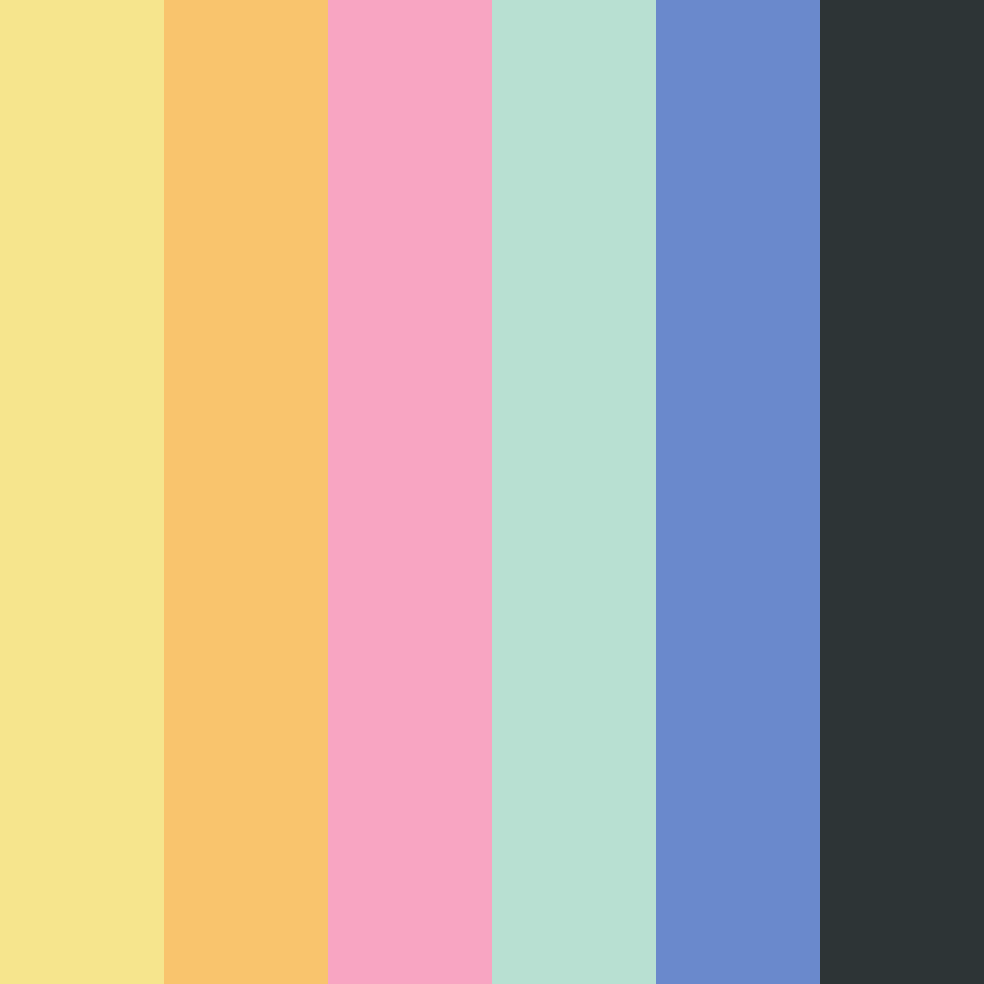 Download sunset reverie color palette PNG image (square)