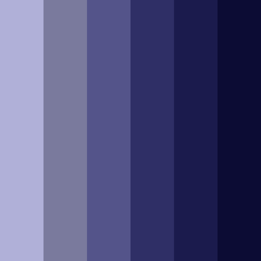 Download dark blue night color palette PNG image (square)