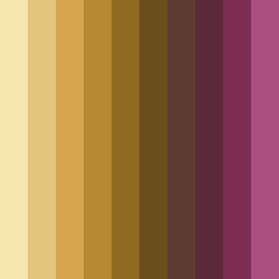 Download divine amber embrace color palette PNG image (square)