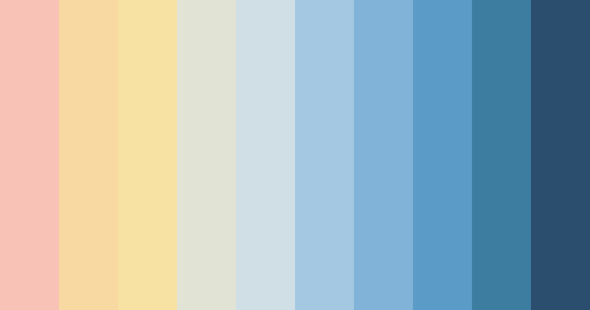 Download light coral blue color palette PNG image (landscape)