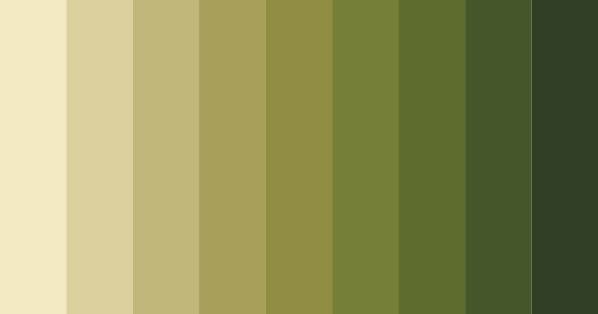 Download earthy green color palette PNG image (landscape)