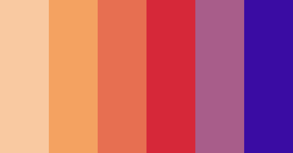Download vibrant coral color palette PNG image (landscape)