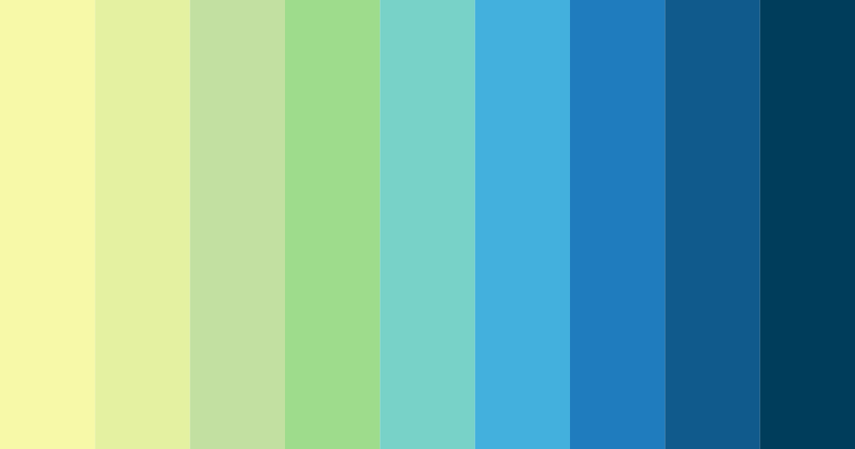 Download summer blue color palette PNG image (landscape)