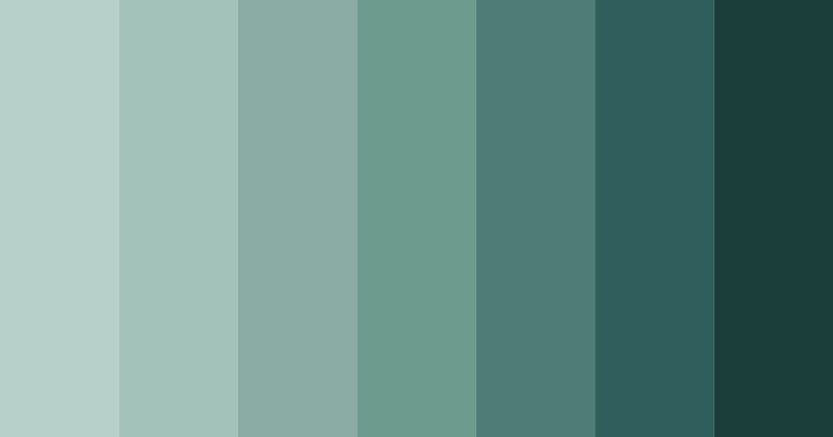 Download tranquil teal symphony color palette PNG image (landscape)