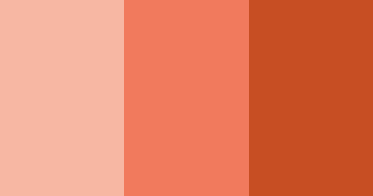 Download warm coral color palette PNG image (landscape)