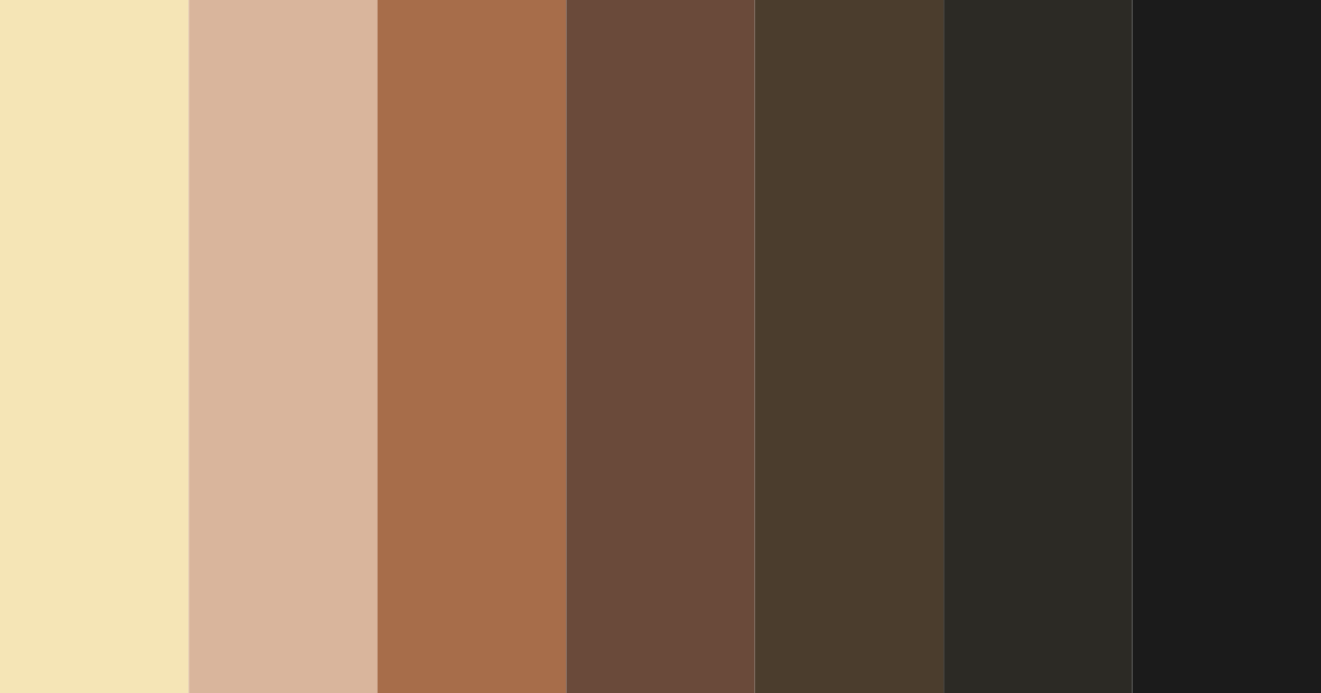 Download brown autumn color palette PNG image (landscape)