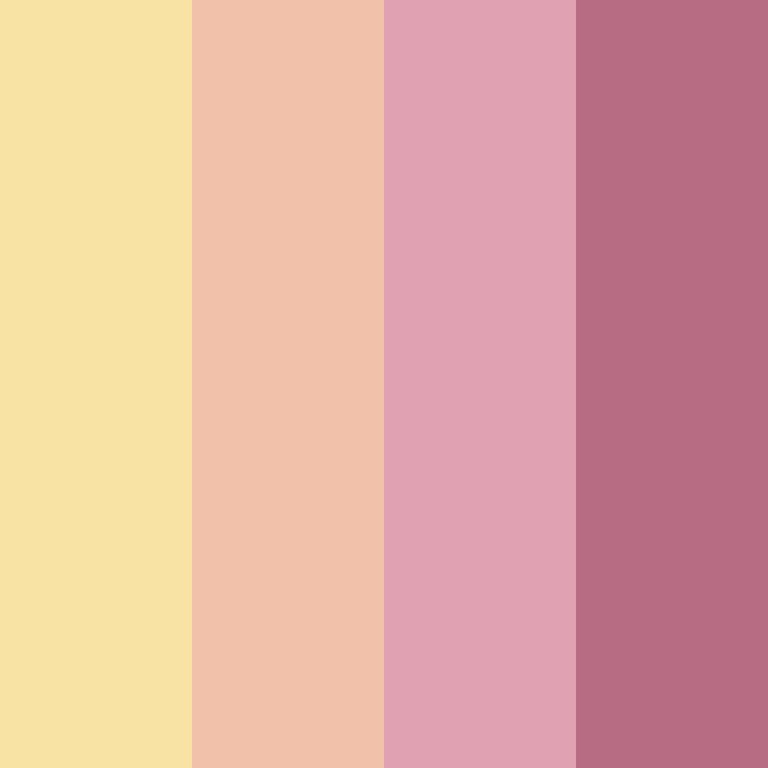 Download blush and cream dream color palette PNG image (square)
