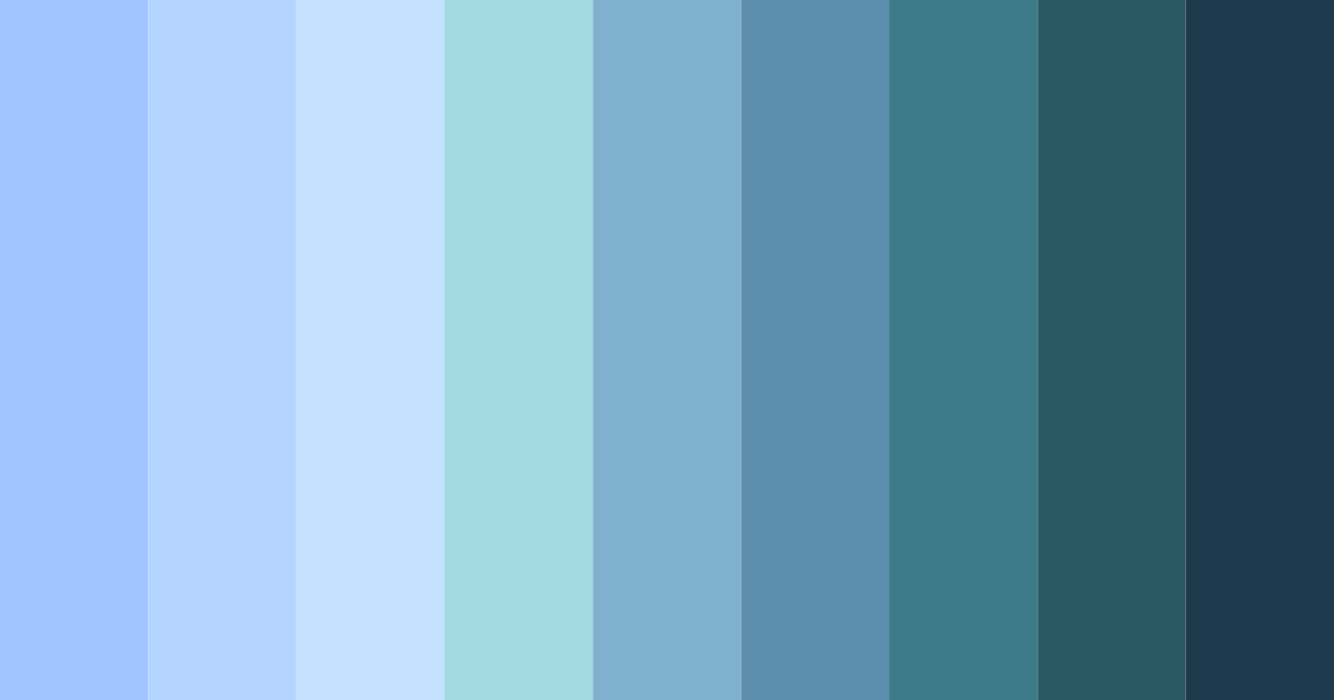 Download cool blue color palette PNG image (landscape)
