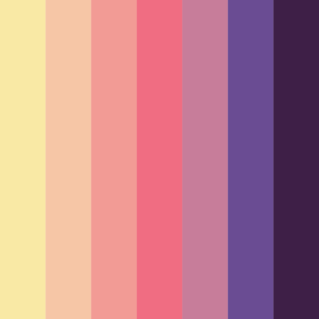 Download warm colors color palette PNG image (square)