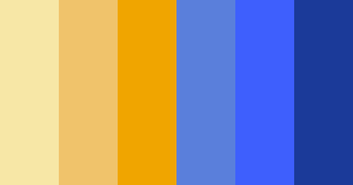 Download yellow blue fusion color palette PNG image (landscape)