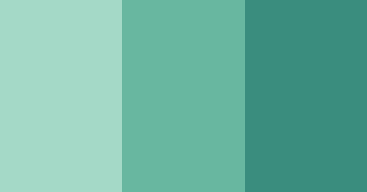 Download teal serenity color palette PNG image (landscape)