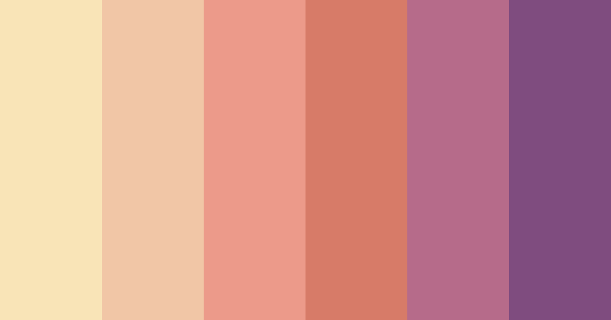 Download sunset blossom color palette PNG image (landscape)