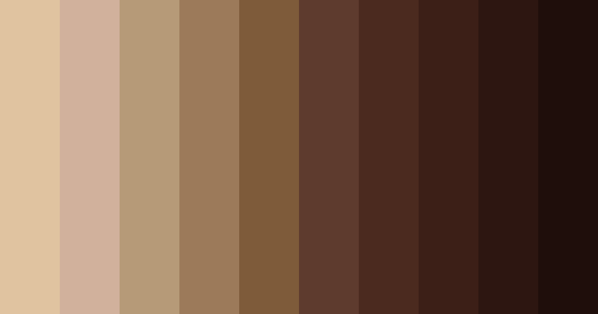Download dark brown woods color palette PNG image (landscape)