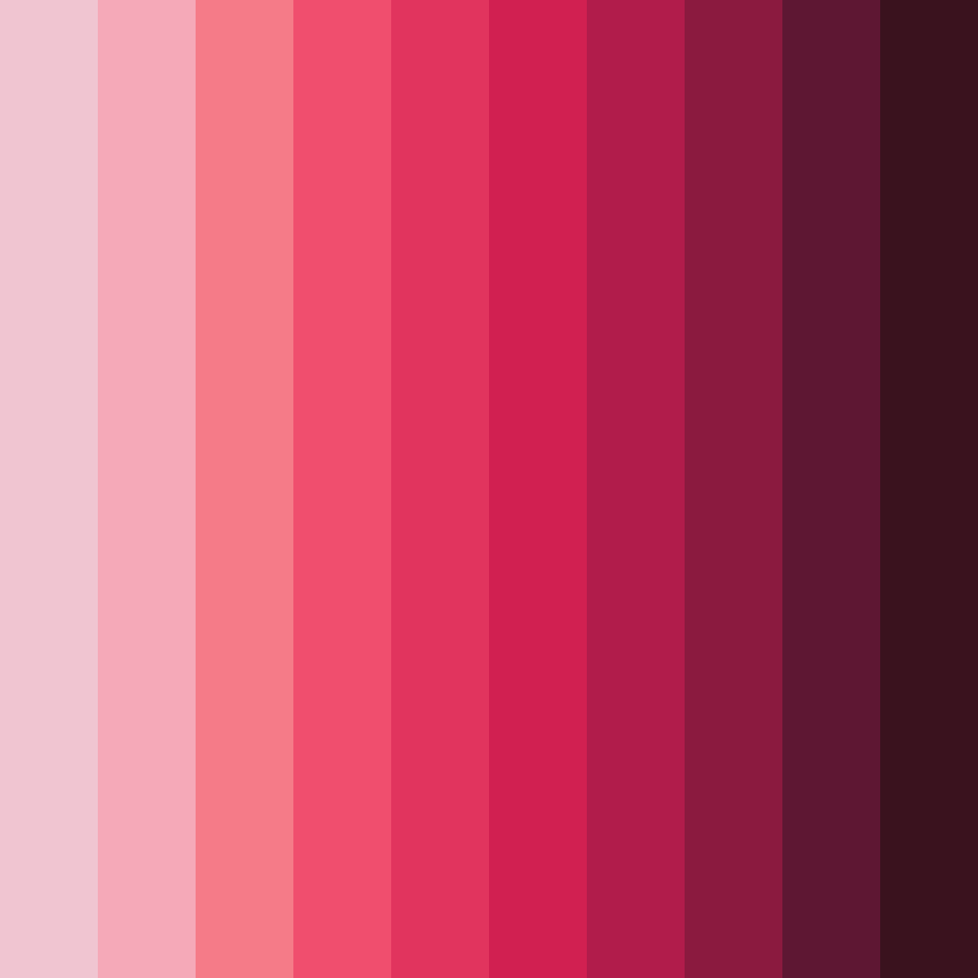 Download shades of rose color palette PNG image (square)