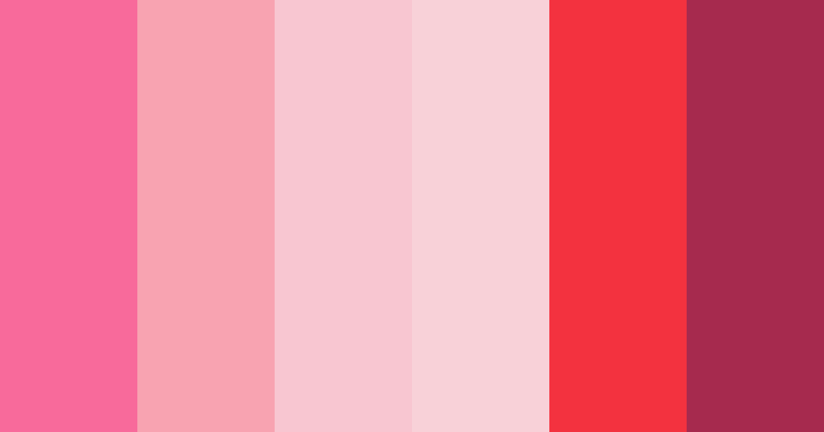 Download shades of pink color palette PNG image (landscape)