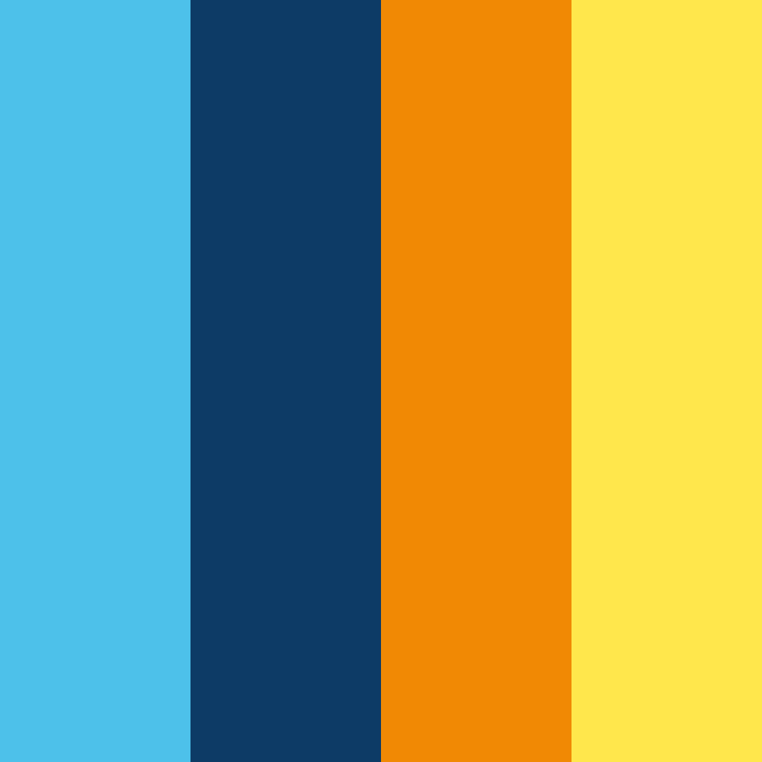 Download sunrise sunset color palette PNG image (square)