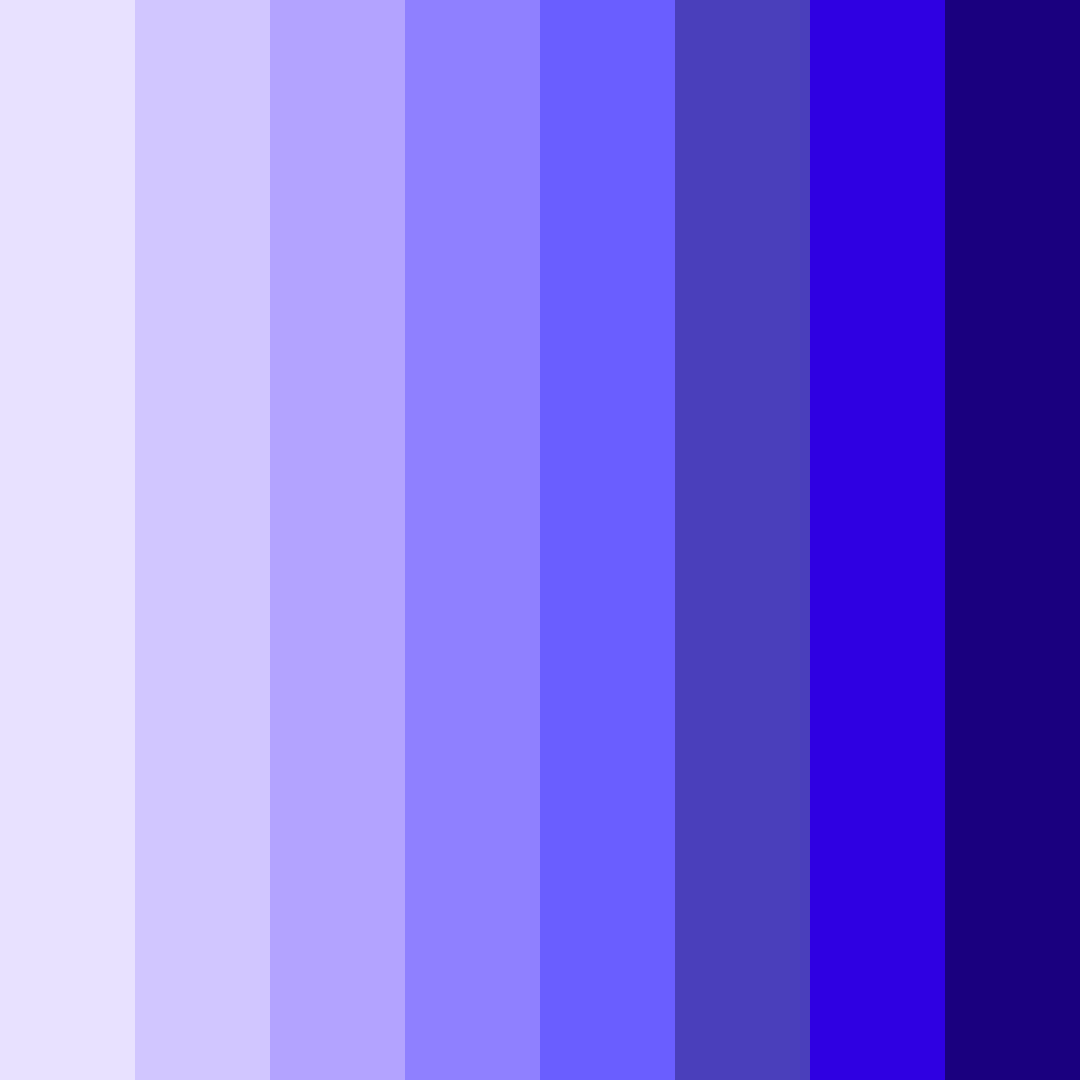 Download shades of purple color palette PNG image (square)