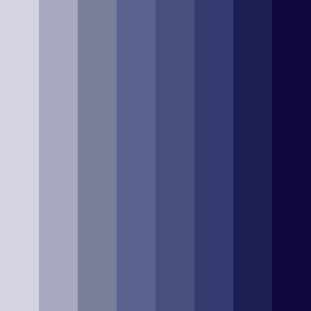 Download midnight whispers color palette PNG image (square)