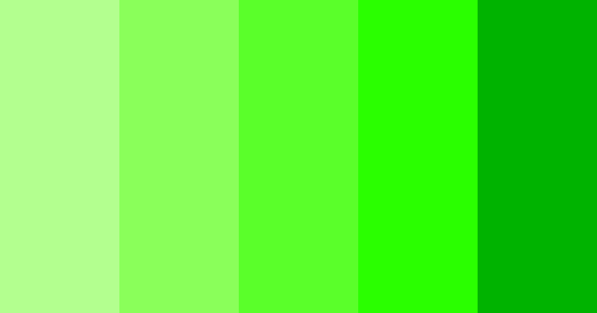 Download neon verdant bliss color palette PNG image (landscape)