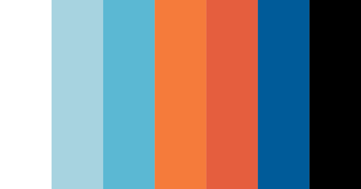Download ocean sunset harmony color palette PNG image (landscape)