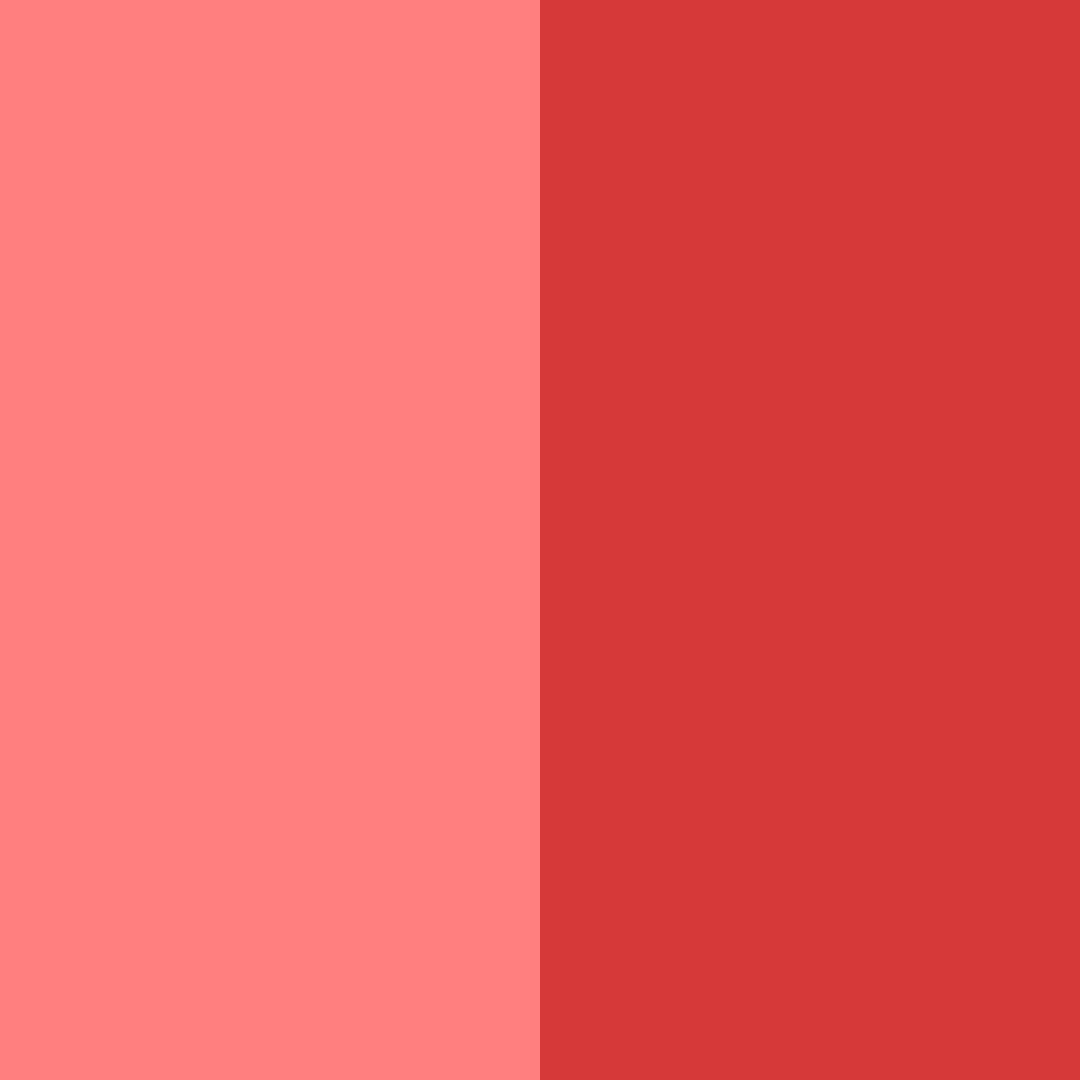 Download bright sunrise red color palette PNG image (square)