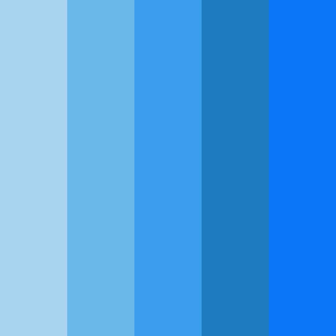 Download azure dreamscape color palette PNG image (square)