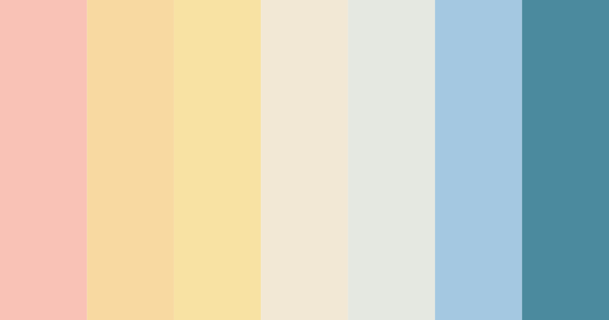 Download seaside serenity color palette PNG image (landscape)