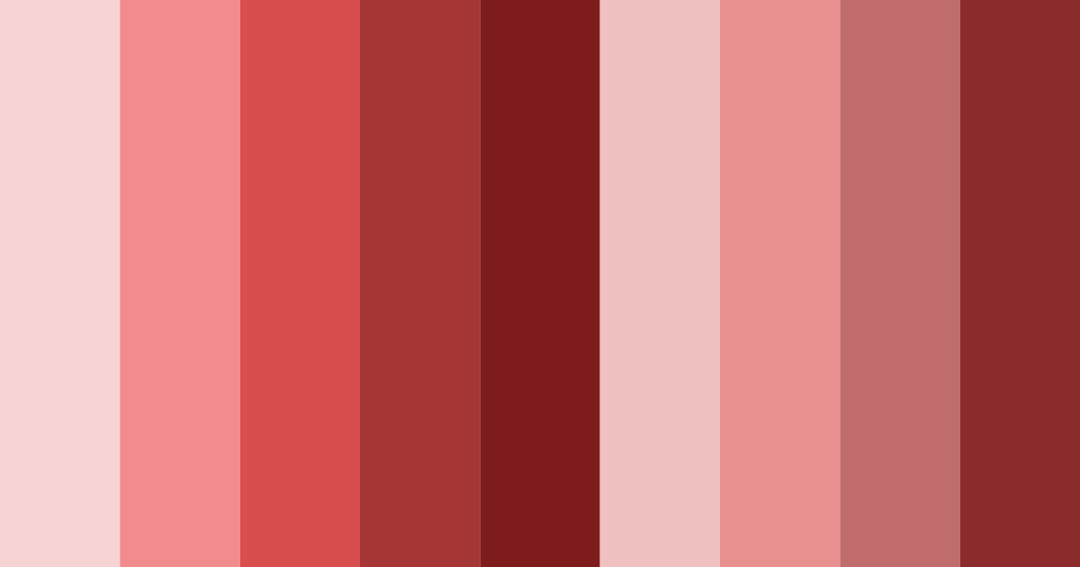 Download shades of red and black color palette PNG image (landscape)