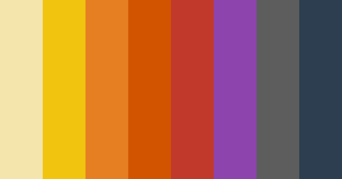 Download colorful sunset color palette PNG image (landscape)