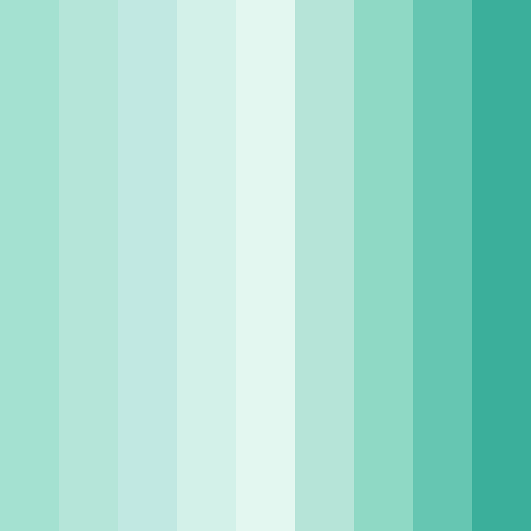 Download teal tranquility color palette PNG image (square)