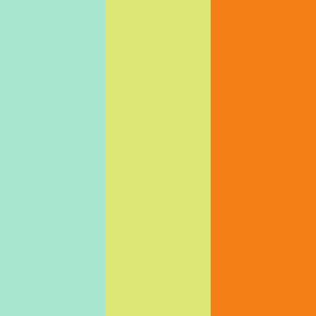 Download green garden color palette PNG image (square)