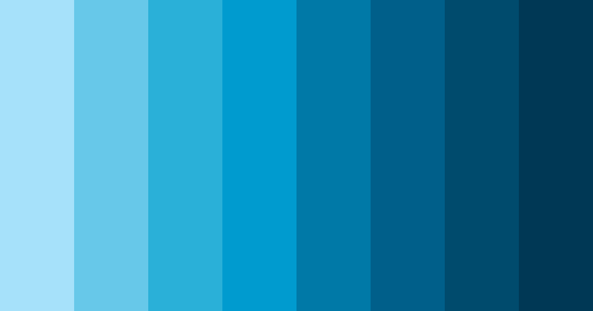 Download blue miami color palette PNG image (landscape)
