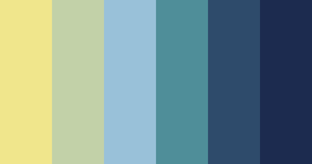 Download blue serenity color palette PNG image (landscape)