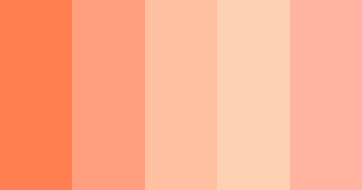 Download coral bliss color palette PNG image (landscape)