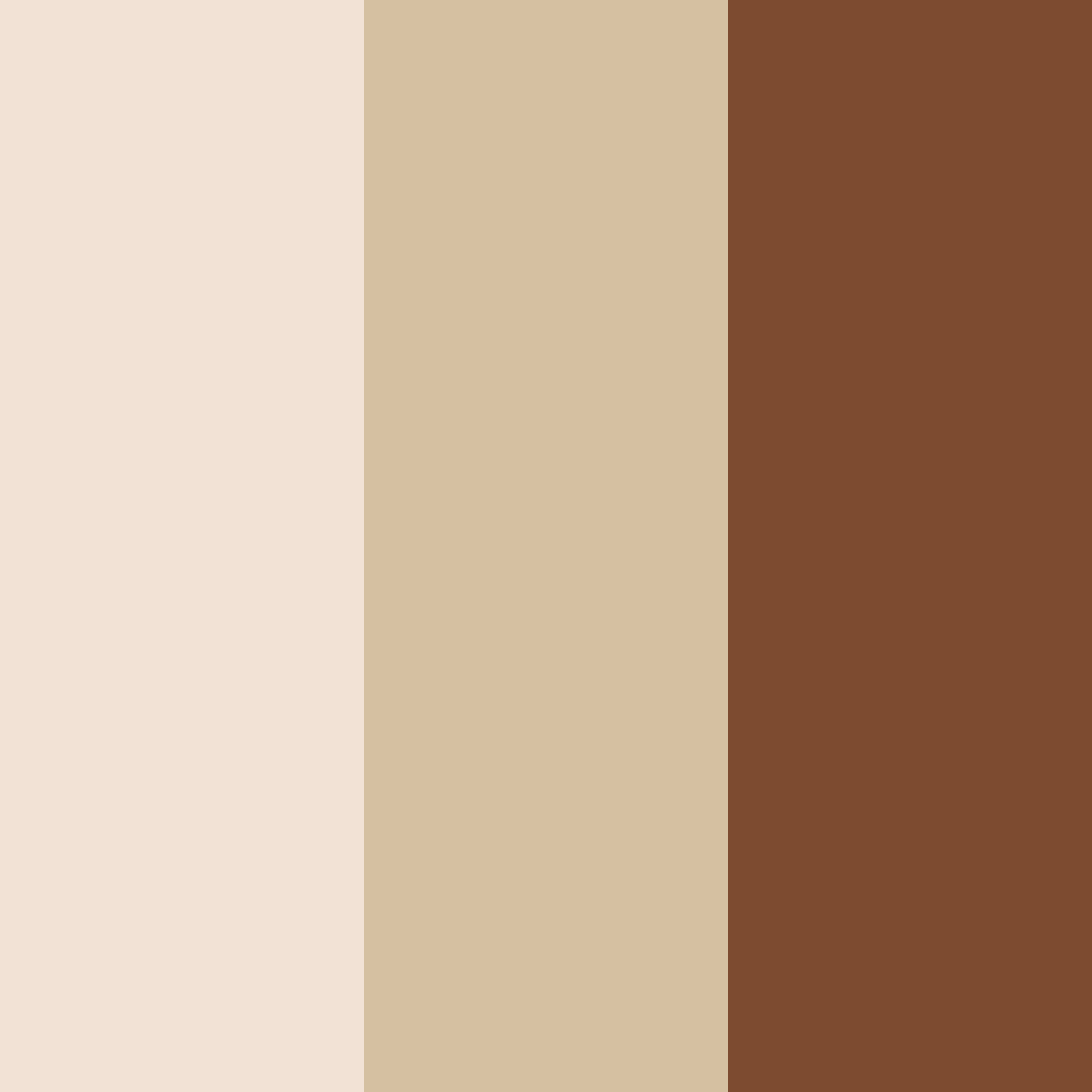 Download brown cream color palette PNG image (square)