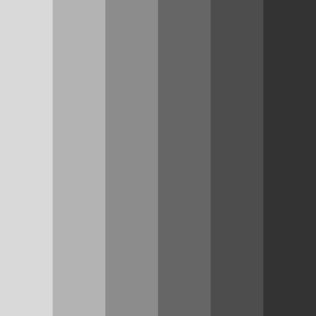 Download shades of gray color palette PNG image (square)