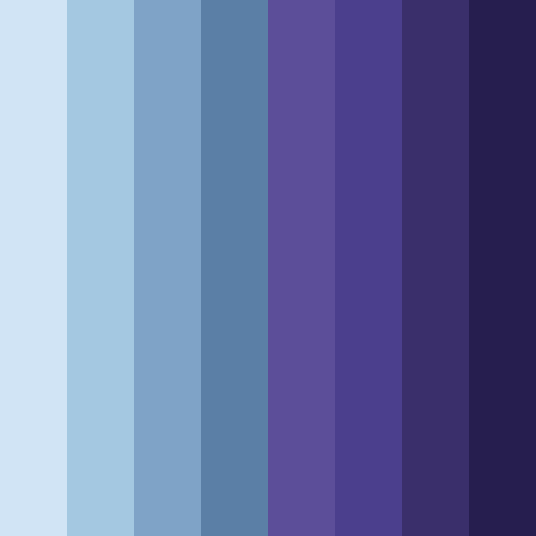 Download calming blue color palette PNG image (square)