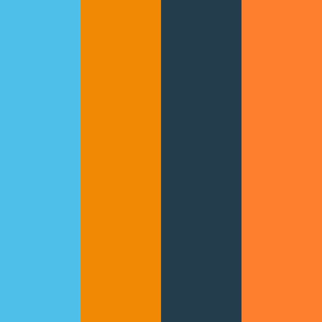 Download sunset oasis color palette PNG image (square)