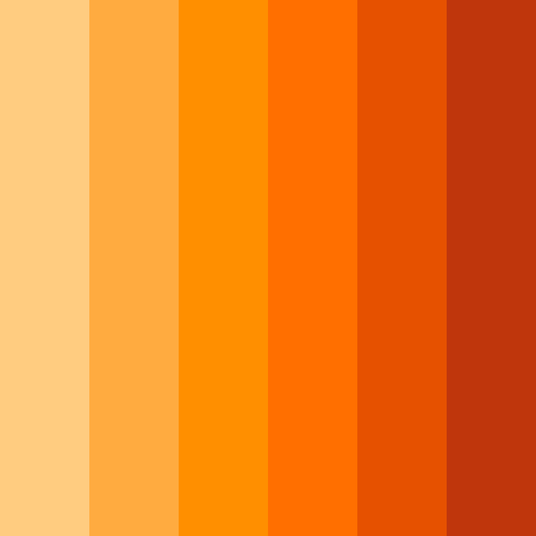 Download warm orange color palette PNG image (square)