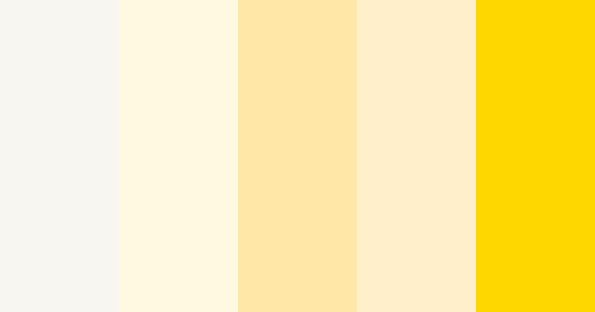 Download golden cream color palette PNG image (landscape)
