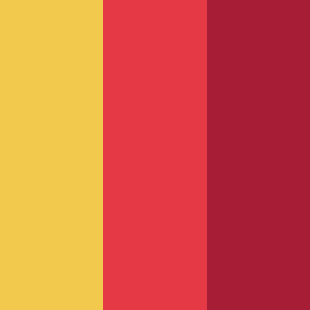 Download red and yellow heroes color palette PNG image (square)