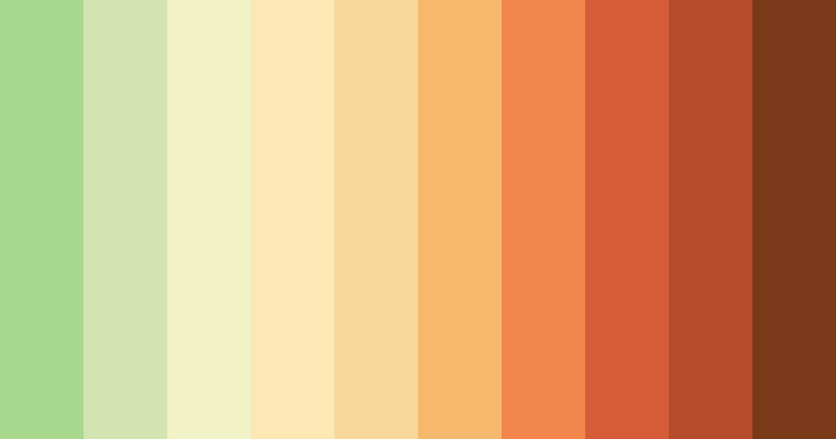 Download sunlit forest harmony color palette PNG image (landscape)
