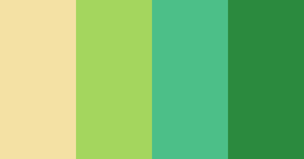 Download green spring color palette PNG image (landscape)