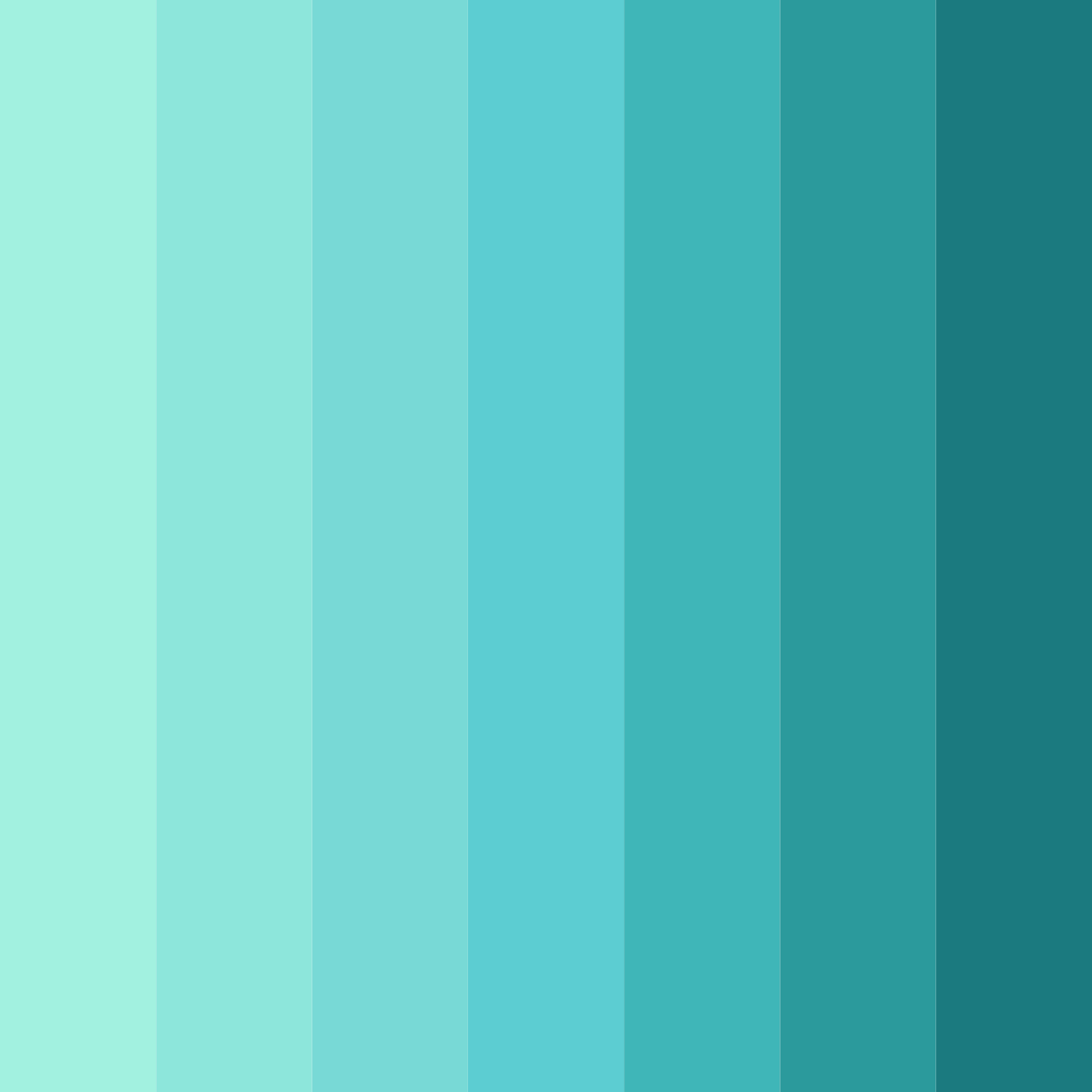 Download teal breeze color palette PNG image (square)